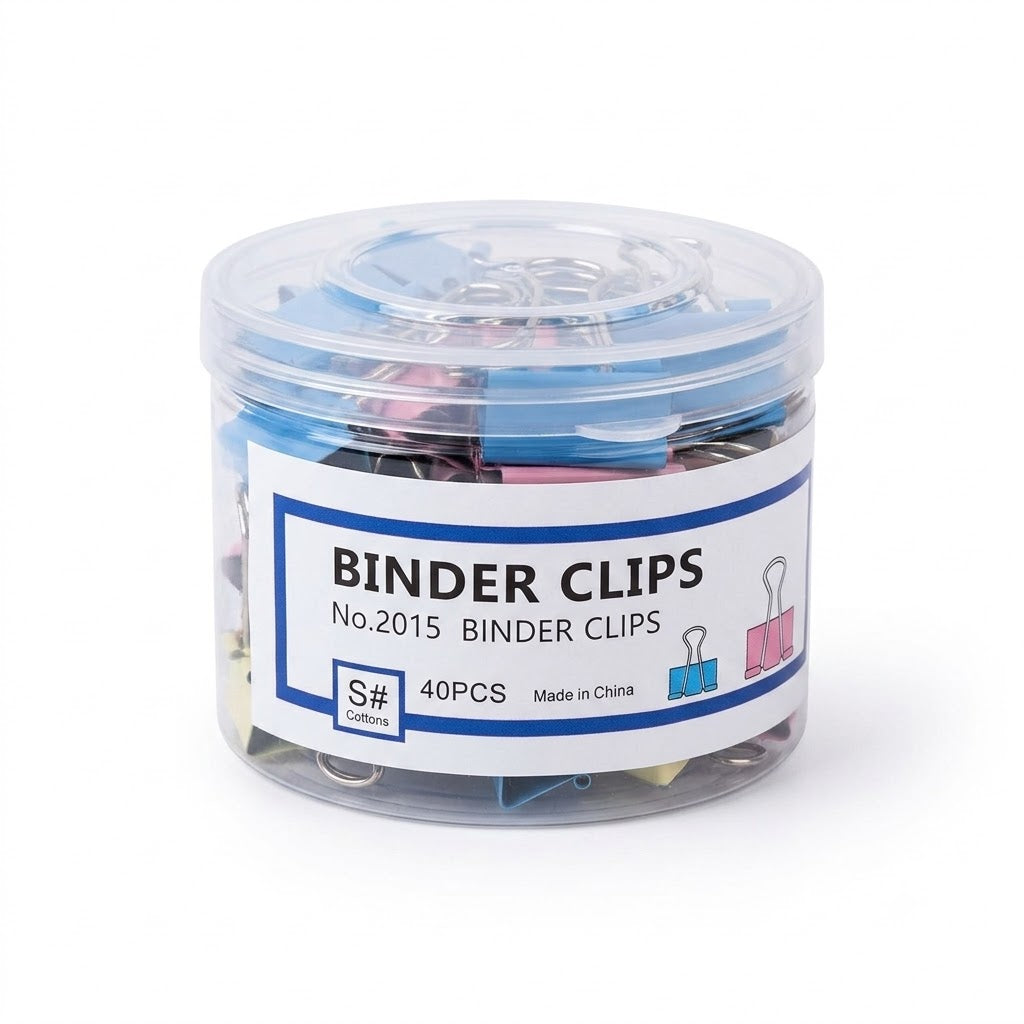 8519 COLOUR BINDER CLIP 19MM NO-2015