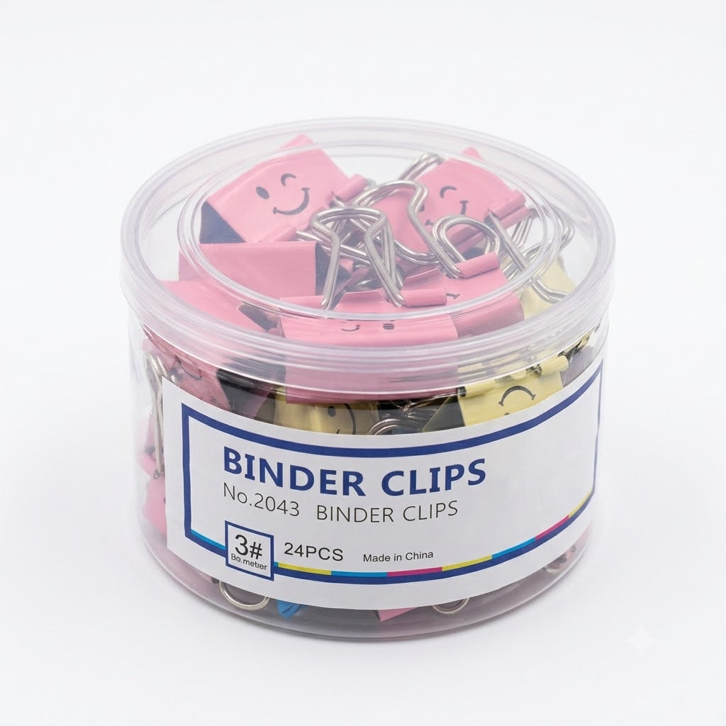 8525 COLOUR BINDER CLIP 25MM/2014 (ASSOTED)