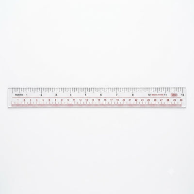 30CM 12" RULER CHO TENTH(1X1080PCS) RED (ASSOTED)