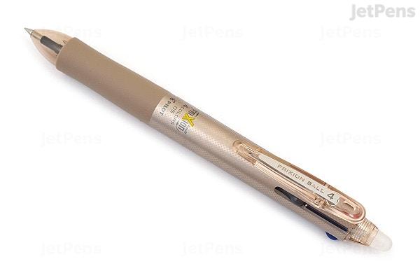 Pilot FriXion Ball 4 4 Color Gel Ink Multi Pen - 0.5 mm - Champagne Gold